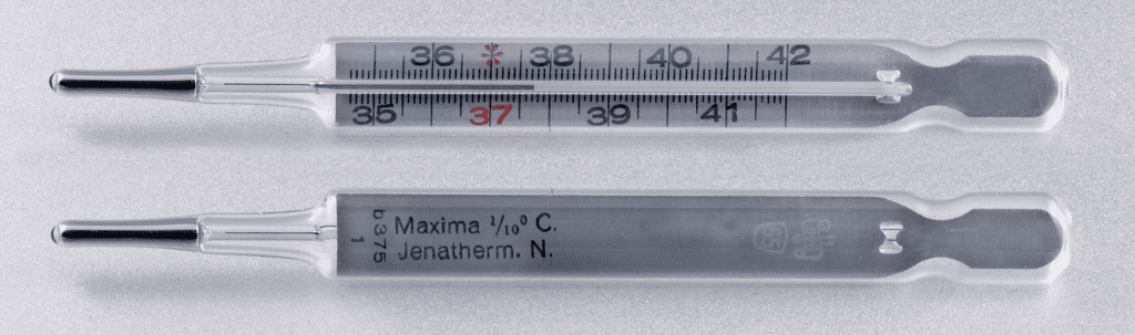 A clinical thermometer 