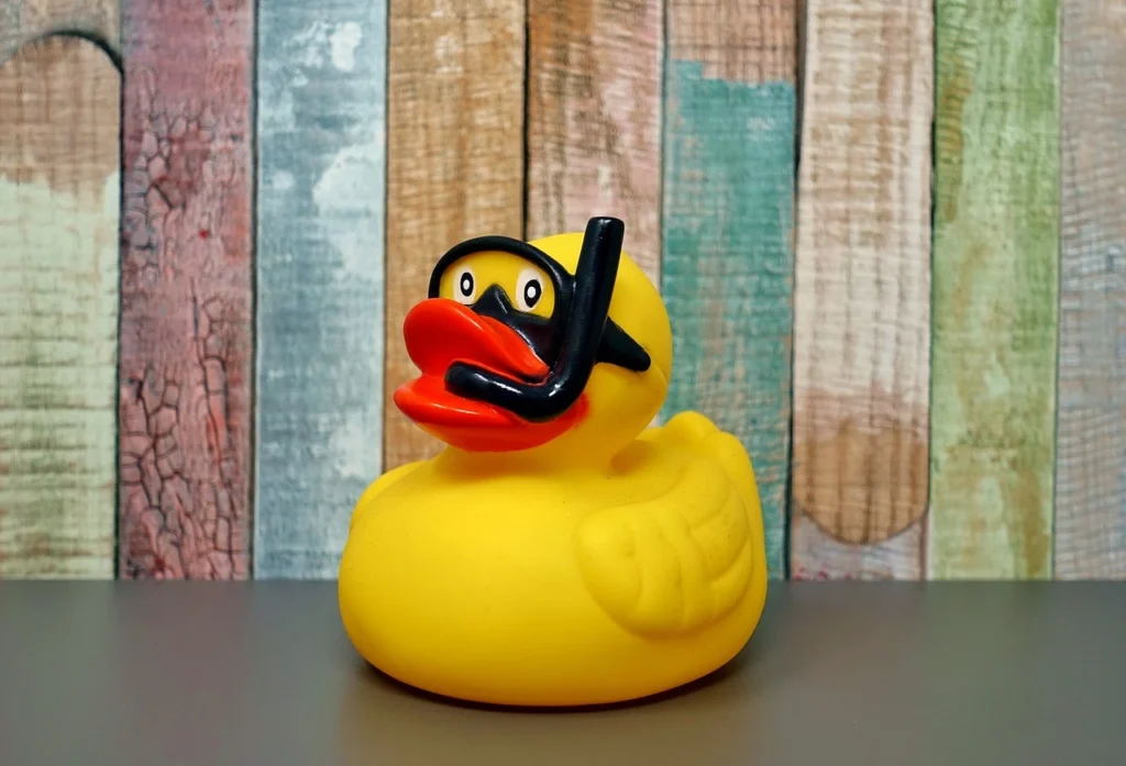 Rubber duck (soft material example)