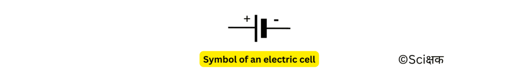 Symbol of an electric cell